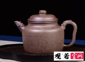 宜兴黄泥莲花观若柴烧紫砂壶，入古而能化新