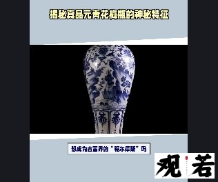 想成为古董界的“福尔摩斯”吗？今天就来揭秘真品元青花梅瓶的神秘特征！